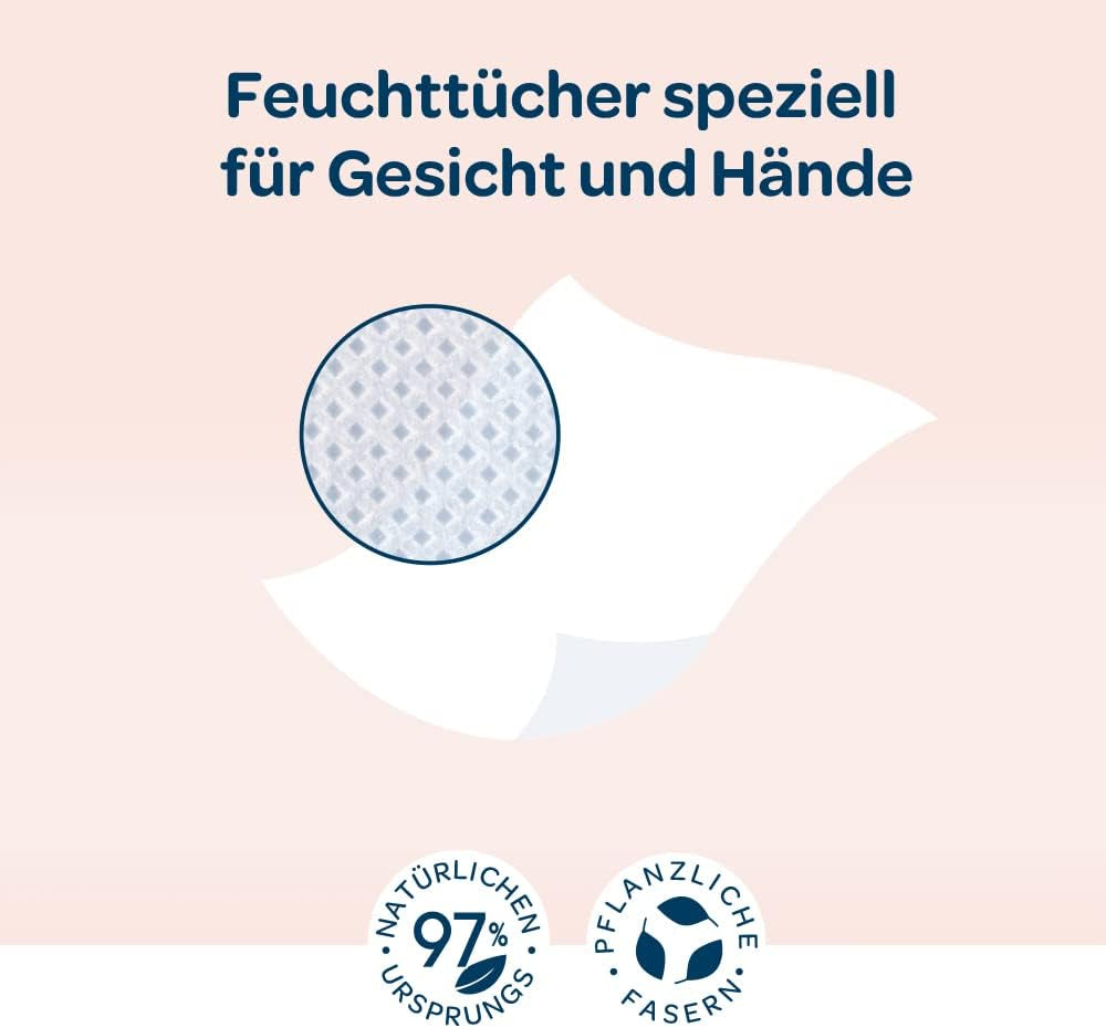 BIOLANE - Vochtige doekjes voor baby's, gezicht en handen - Extra zachte reinigingsdoekjes voor hygiëne - Vochtige doekjes voor baby's vanaf de geboorte - Alcoholvrij - 12 x 64 doekjes (768 doekjes)
