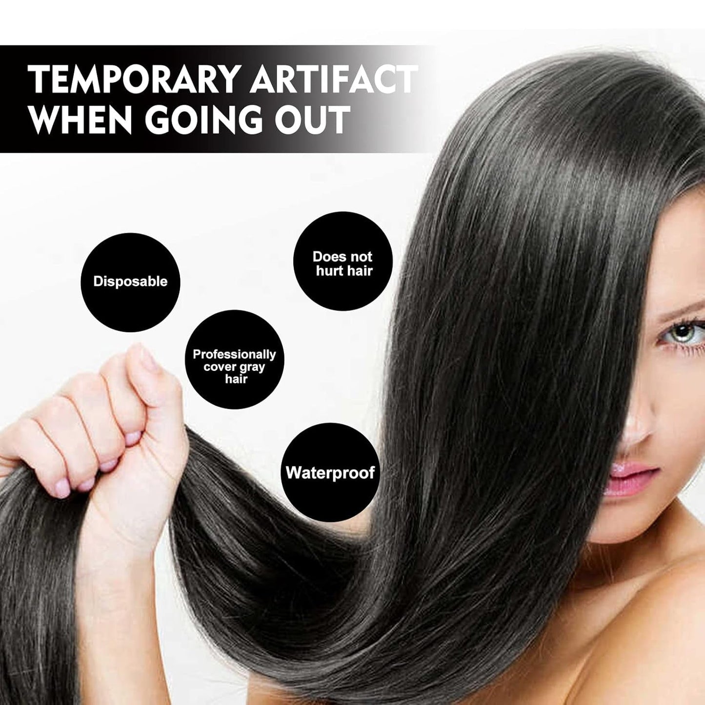 Zwart Bruin Wegwerp Haarverf Pen Instant Grijze Wortel Cover Haarkleur Crème Stick Pen Snelle Tijdelijke Cover Wit Haar Haarverf Naty Shop