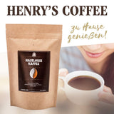 Henry's hazelnootkoffie 1000g - Verfijnde gastronomische koffie met de fijnste smaken - ambachtelijk gebrand - premium koffiebonen