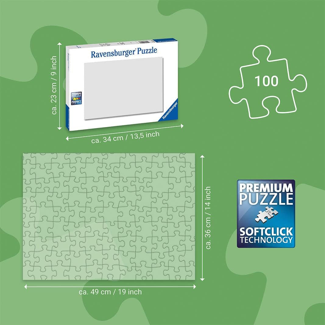 Ravensburger puzzel voor kinderen - 10957 Tussen de dinosaurussen - Dino puzzel voor kinderen vanaf 6 jaar met 100 stukjes in XXL formaat Puzzel Naty Shop