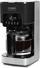 CASO Coffee Taste and Style espressomachine met permanent filter, 1,5 l, optimale zettemperatuur 92-96 °C, antidruppelsysteem, geoptimaliseerde zetkop, roestvrij staal, 12 kopjes