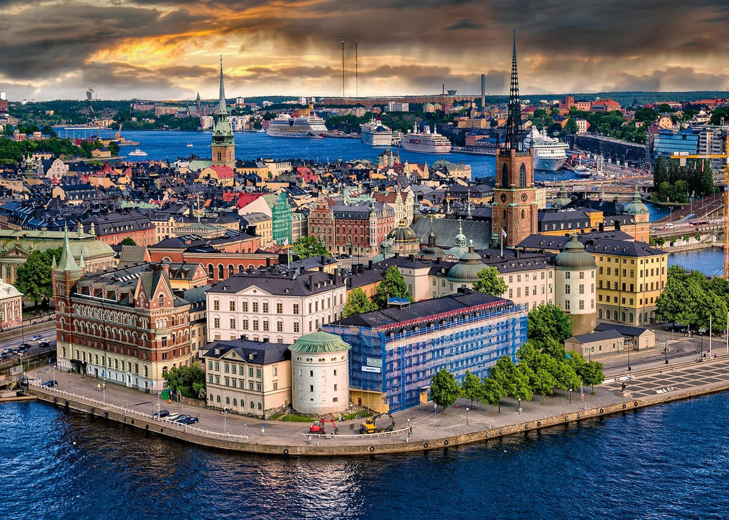 Ravensburger Puzzel Scandinavische plaatsen 12000114 - Stockholm, Zweden - Legpuzzel van 1000 stukjes voor volwassenen en kinderen vanaf 14 jaar Puzzel Naty Shop Nieuw ontwerp