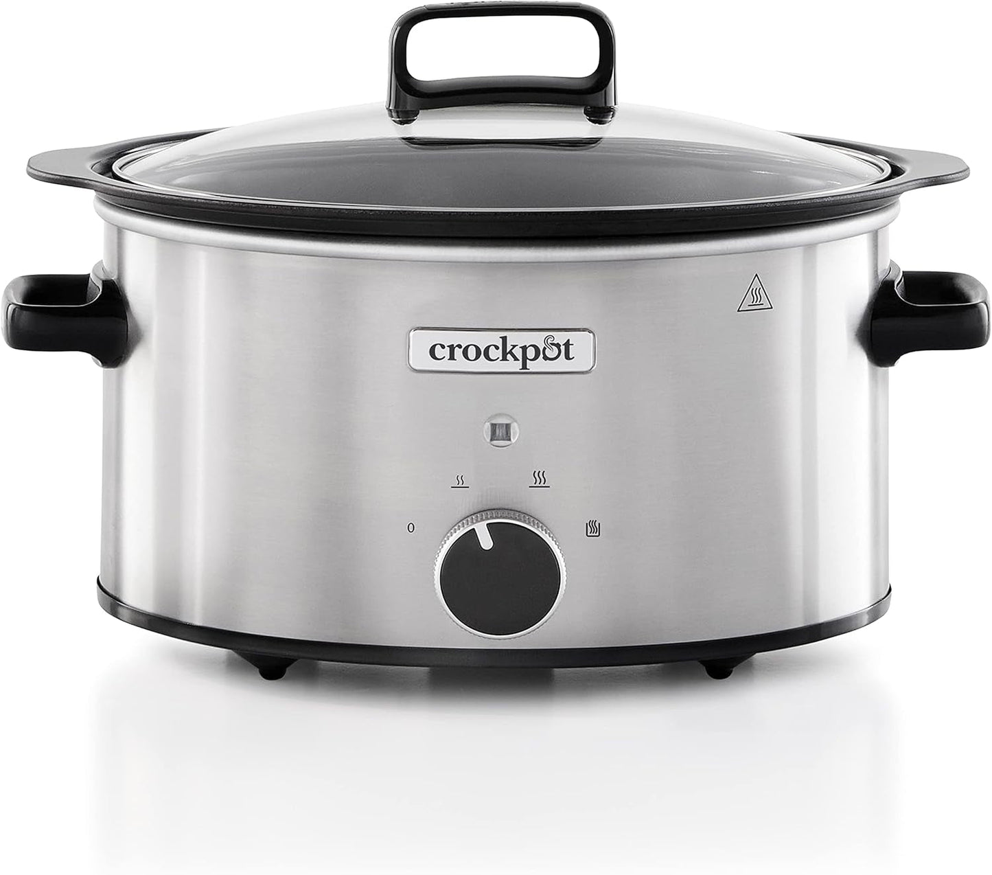Crockpot uit de slowcooker,| 3,5 liter (3-4 personen), bak voor het bruinen van vlees en groenten, roestvrij staal Slowcooker Naty Shop Standaardtitel