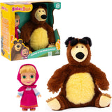 Masha en Michka Masha-pop van 12 cm en Bärka-knuffel van 20 cm voor kinderen vanaf 3 jaar MHA21