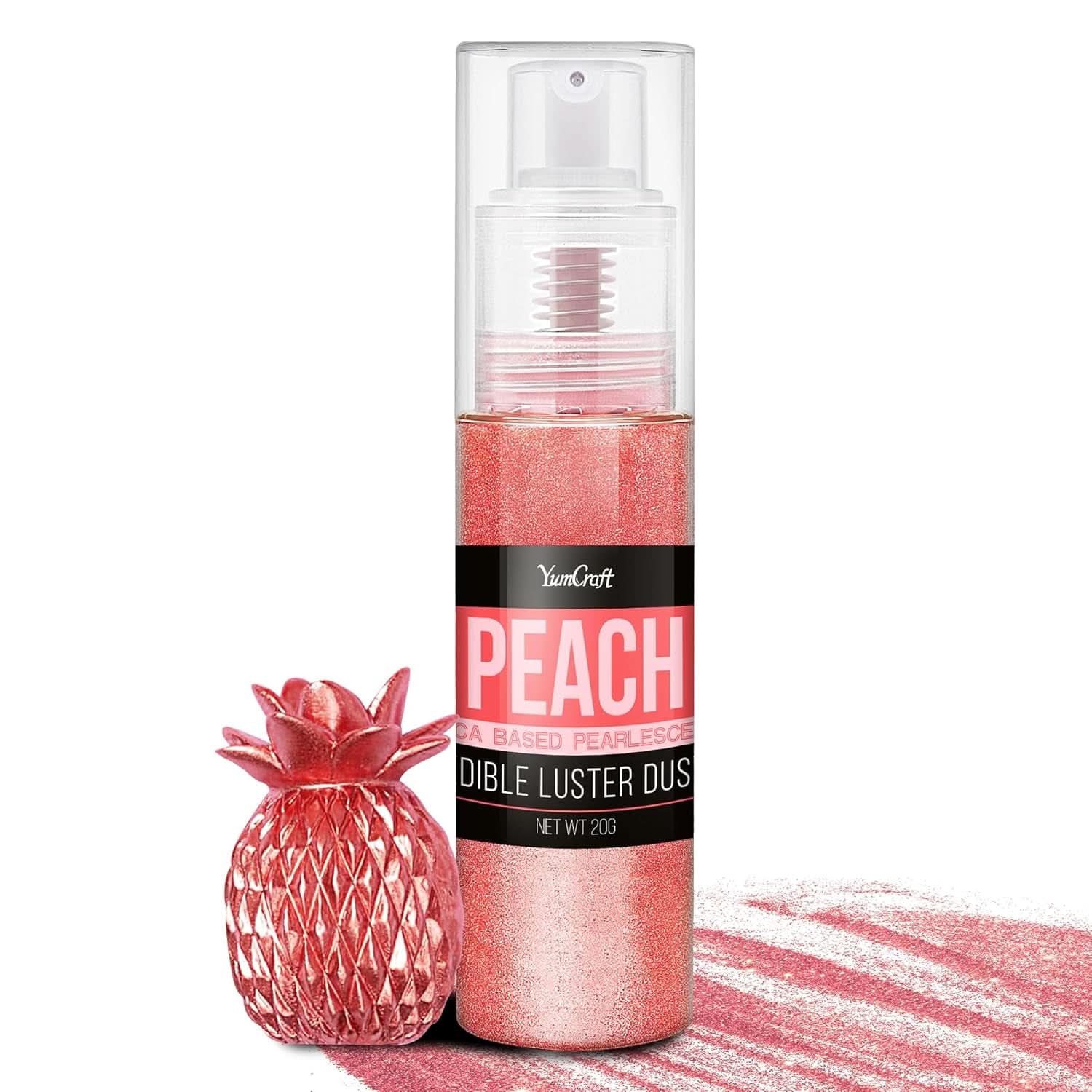 Eetbare glitterspray, 20 gram Naty Shop Perzikrood