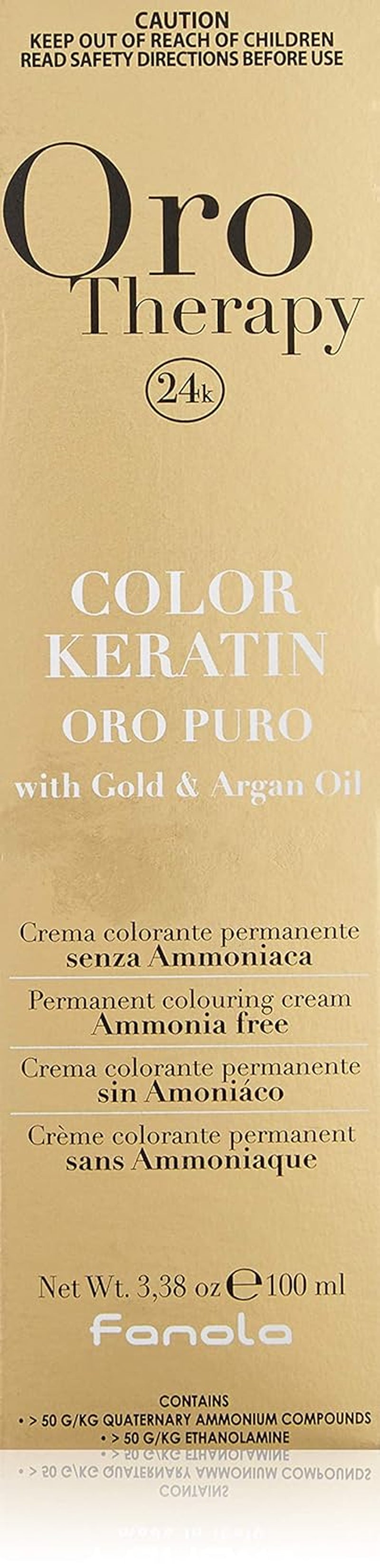 Fanola Oro Therapy Color Keratin 5.0 100ml Haarverf Naty Shop 5 Lichtbruin