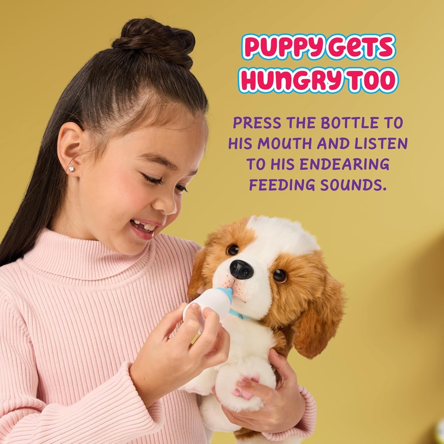Little Live Pets Mijn echt echte puppy – Patches; Interactief puppy; meer dan 60 geluiden/reacties; realistische uitstraling; 1 van 72 varianten; speelset met draagtas; batterijen inbegrepen; leeftijden 5+