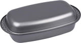 Chg 9942-04 Bratenform Mit Deckel, Antihaftbeschichte, Antraciet-Metaal, 37 X 20 X 7 Cm Bakvormen en bakplaten Naty Shop