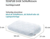 TEMPUR EASE Memory Foam Slaapkussen, Ergonomisch Neksteunkussen voor elke slaaphouding, Stevige ondersteuning, 50 X 31 X 10/5cm, Wit Naty Shop Standaard Kussens