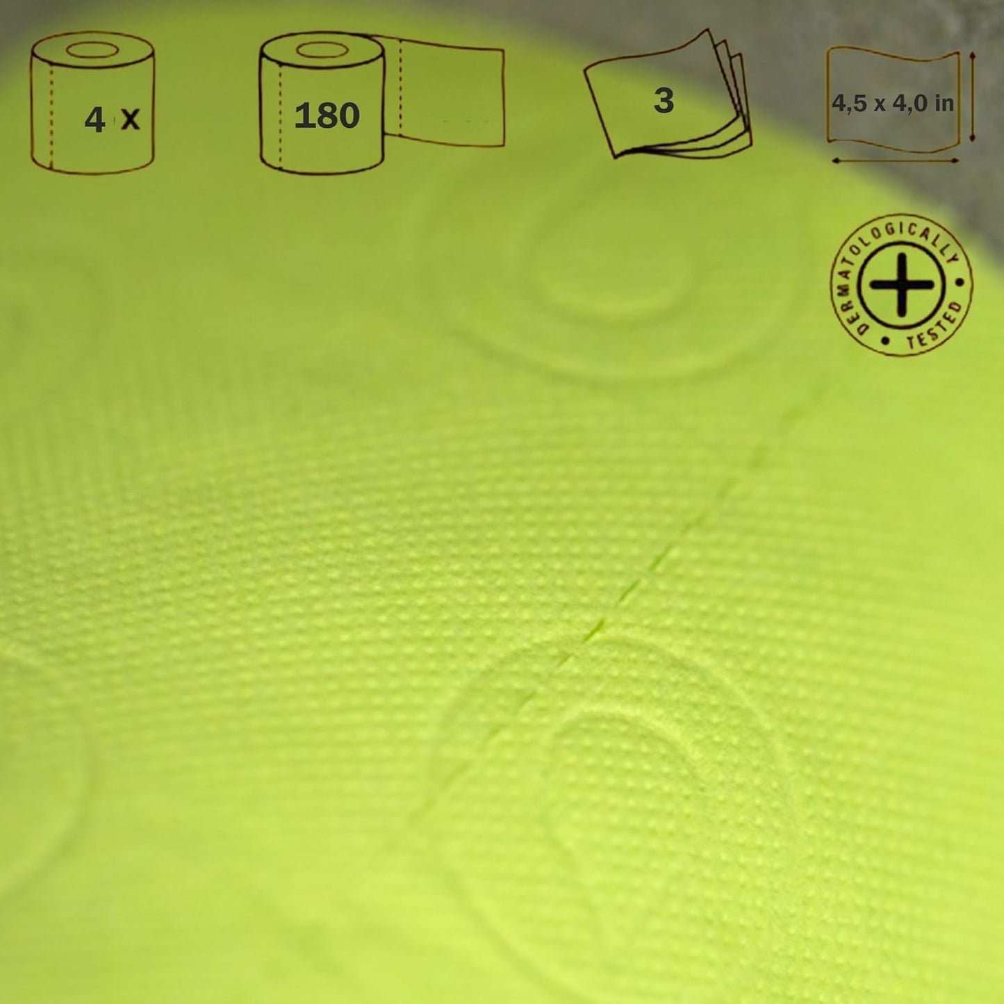 Renova toiletpapier, groen, 4 rollen
