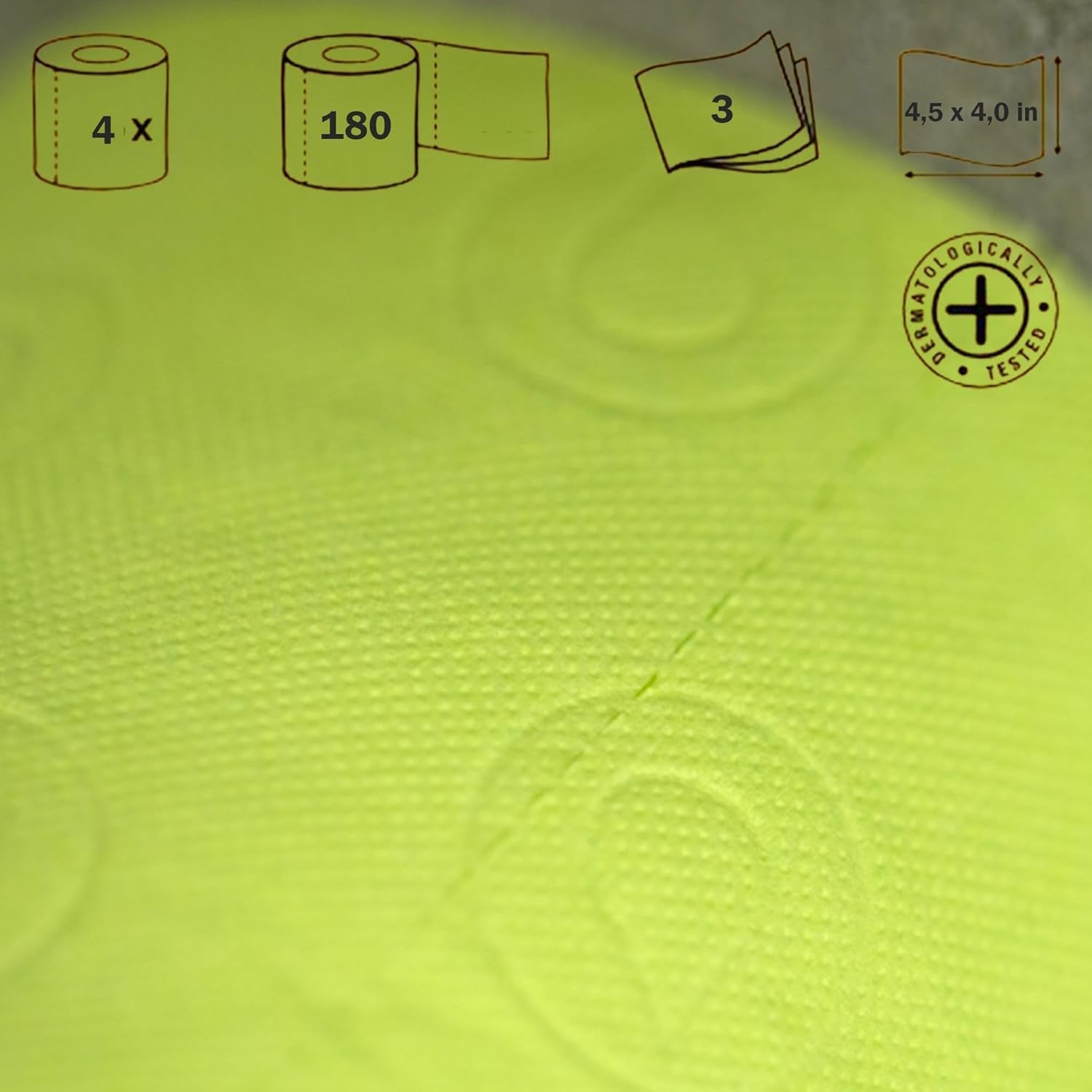 Renova toiletpapier, groen, 4 rollen