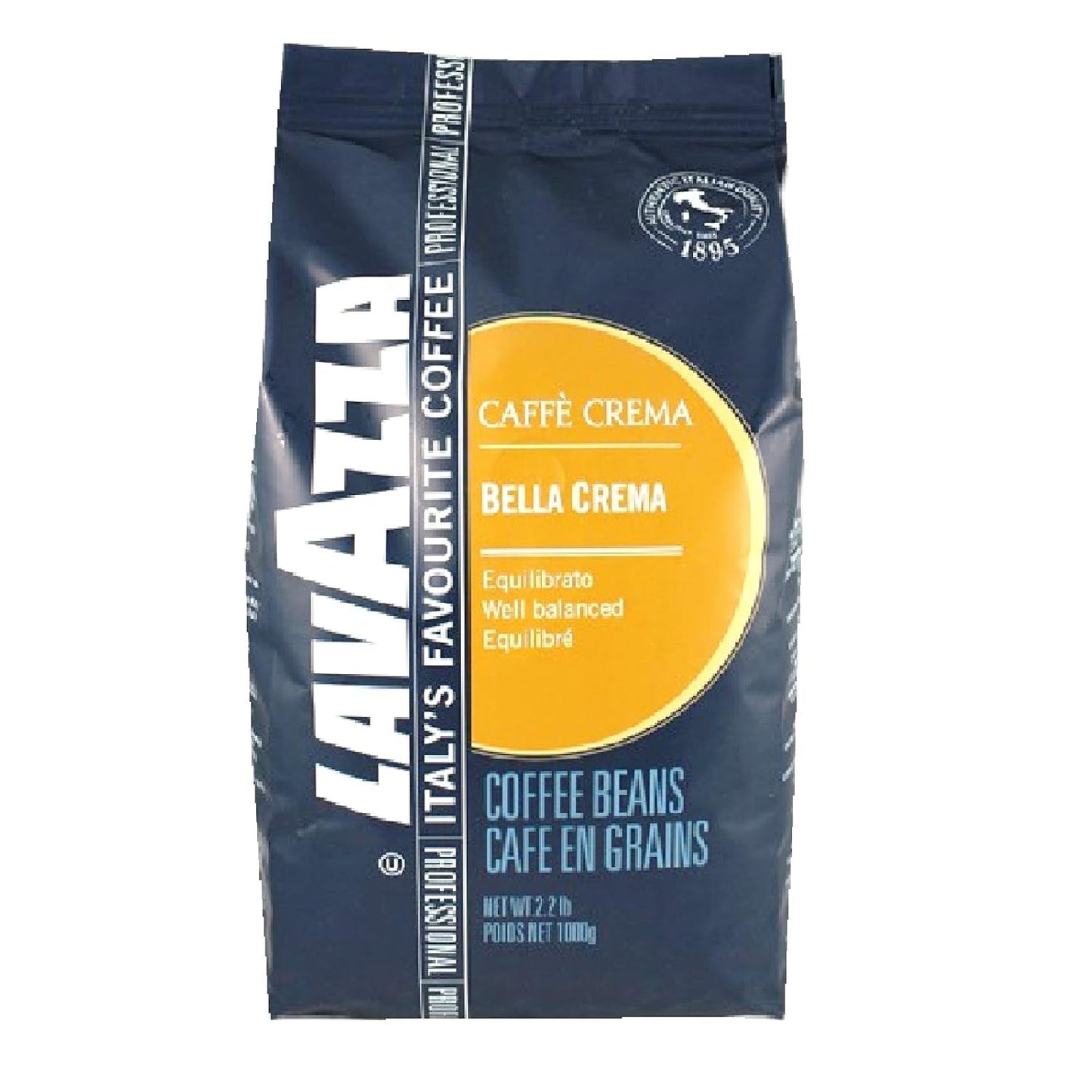 Lavazza Bella Crema Caffe Crema Espresso - 6 x 1kg koffiebonen