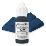 Sugarflair Colourflex op olie gebaseerde voedingskleurstof, marineblauw, sterk geconcentreerde vloeibare voedingskleurstof, voedingskleurstof voor botercrème, chocolade, deeg, fondant, glazuur en meer - 15 ml