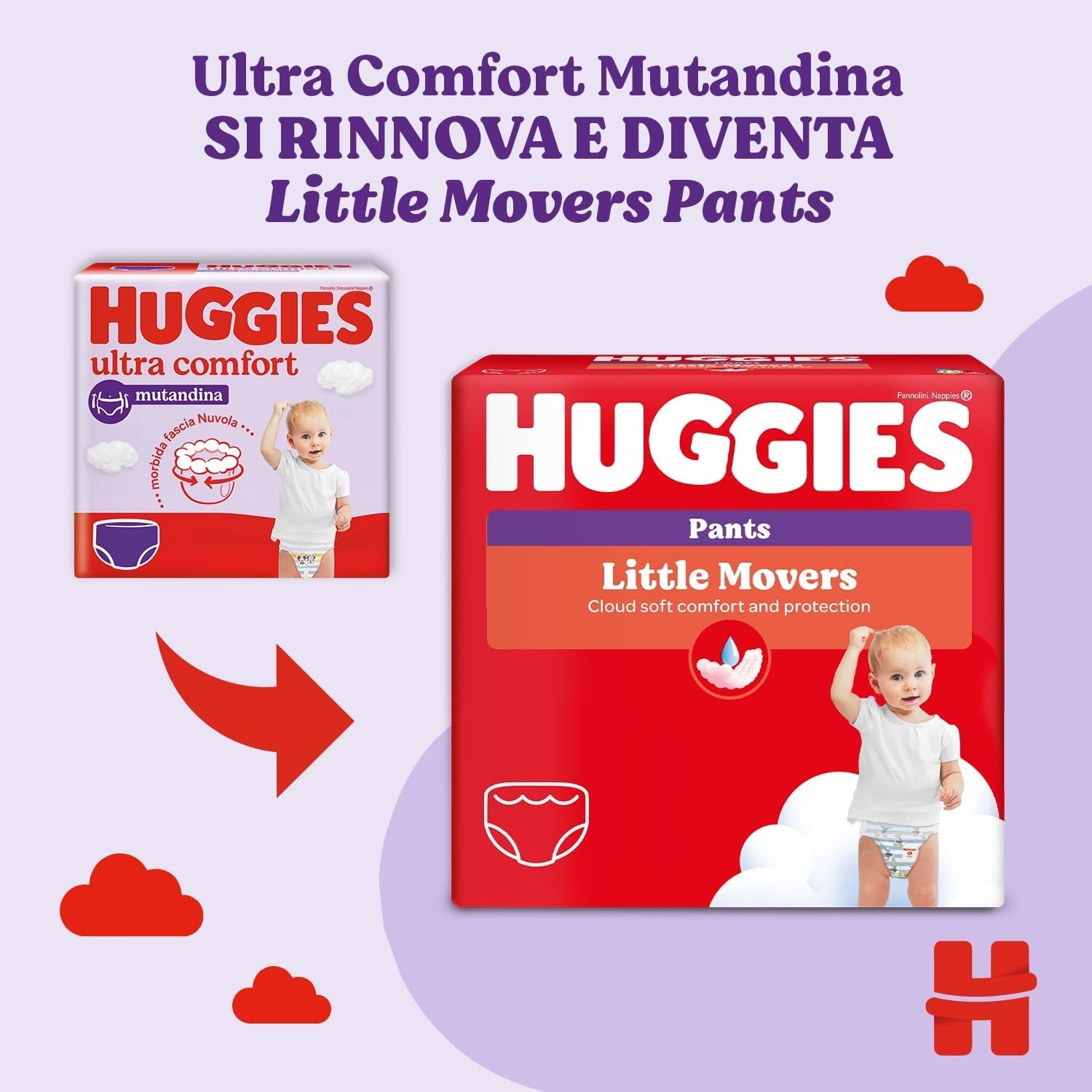 Huggies Ultra Comfort, luierluiers, maat 5 (12-17 kg), verpakking van 68 luierluiers