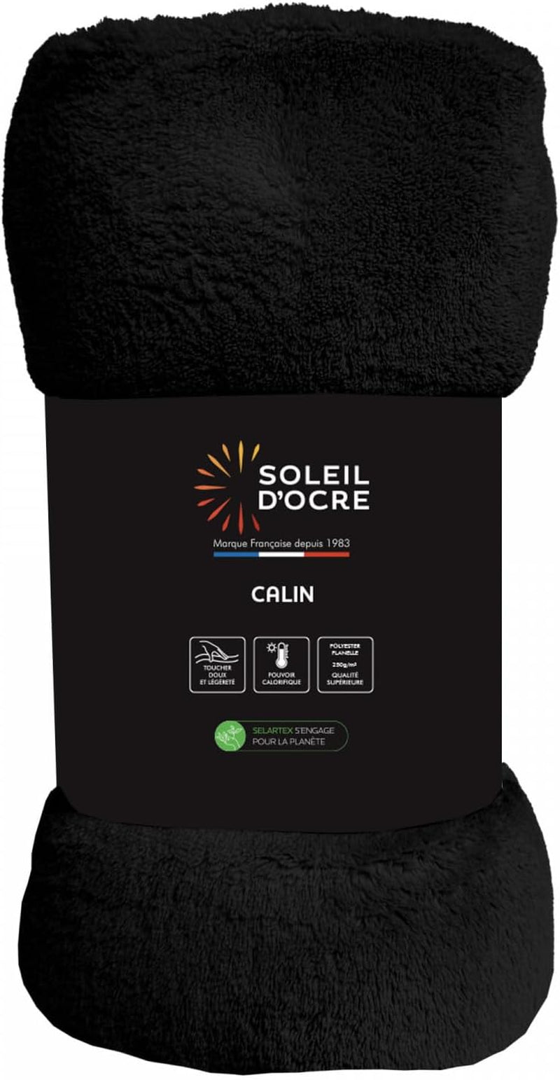Soleil D'Ocre, flanellen deken, 220 X 240 Cm, Calin, bruin Dekbedden en dekbedden Naty Shop Zwart 220 X 240 Cm