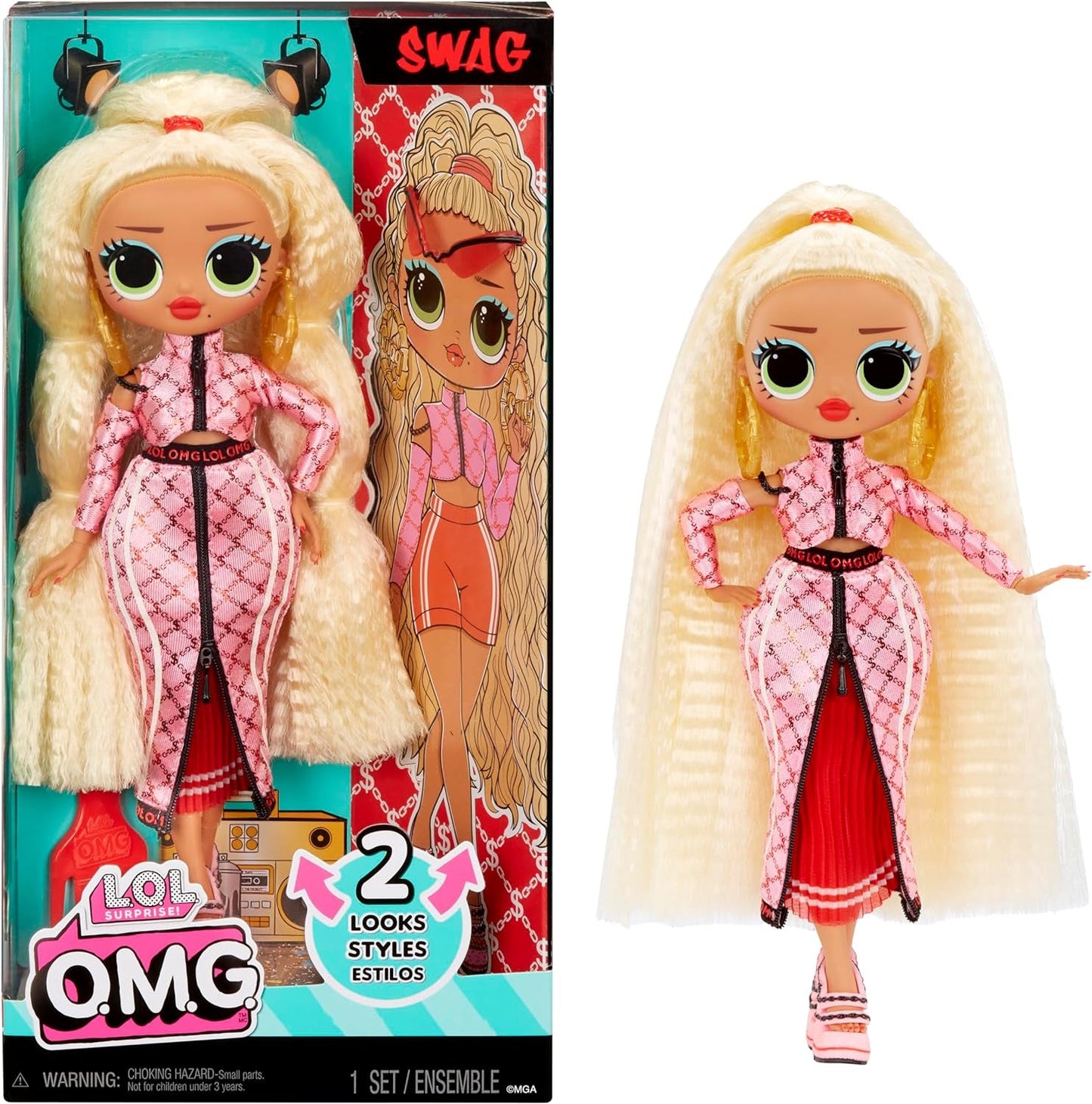 LOL Verrassing! OMG Modepop - Cadeauartikel - Met veel verrassingen, inclusief verwisselbare mode en fantastische accessoires - Ideaal voor kinderen vanaf 4 jaar, Roze