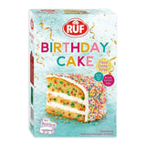 RUF Verjaardagstaart, Geburtstagskuchen, Schicht-Torte Aus Rührteig en Konfetti-Streusel, Tortencreme en Buntem Dekor-Mix, Für Kindergeburtstag, Familienfeier, Einschulung, 1X425G Icings en Decor Naty Shop 425 G (1Er Pack)