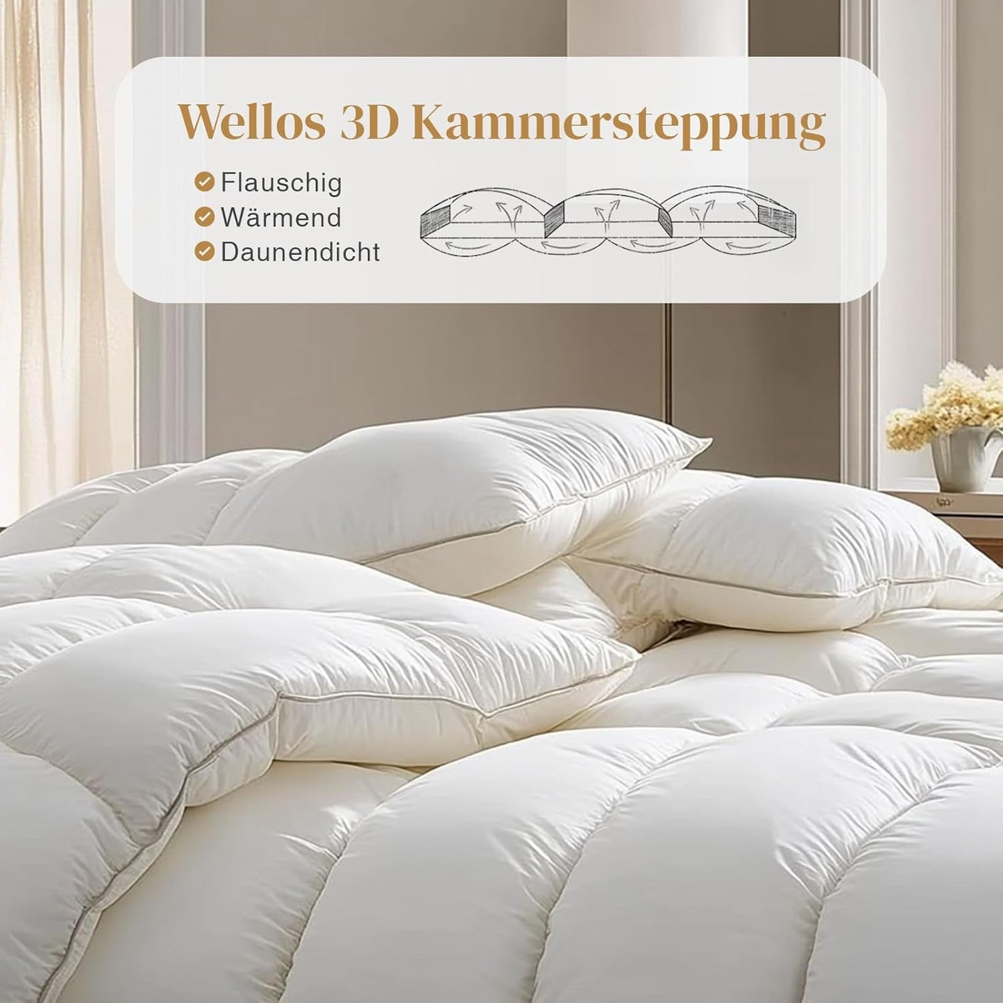 135X200 dekbed voor het hele seizoen 100% katoenen dekbed met ganzendonsveren Dik gevuld veren dekbed Geen levend pluche Extra donzig overgangsdekbed 3D schottenbox Eenpersoonsbed Witte dekbedden en quilts Naty Shop