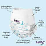 Bambo Nature Babyzwemluiers, maat S (7-12 kg), 12 luiers | Secure Fit Wegwerp Zwemluiers | Waterdicht comfort tijdens waterspelen