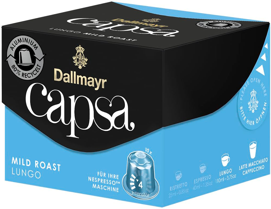 Capsa Lungo Mild Gebraden 10 Kapseln