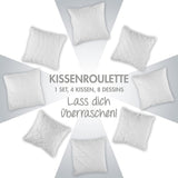 Traumnacht Comfortabel roulettekussen, Set van 4 kussens, Met gewatteerde hoes en schuimvulling, 40 X 40 cm, Oeko-Tex gecertificeerd, Gemaakt volgens de Duitse kwaliteitsnorm Naty Shop standaardkussens