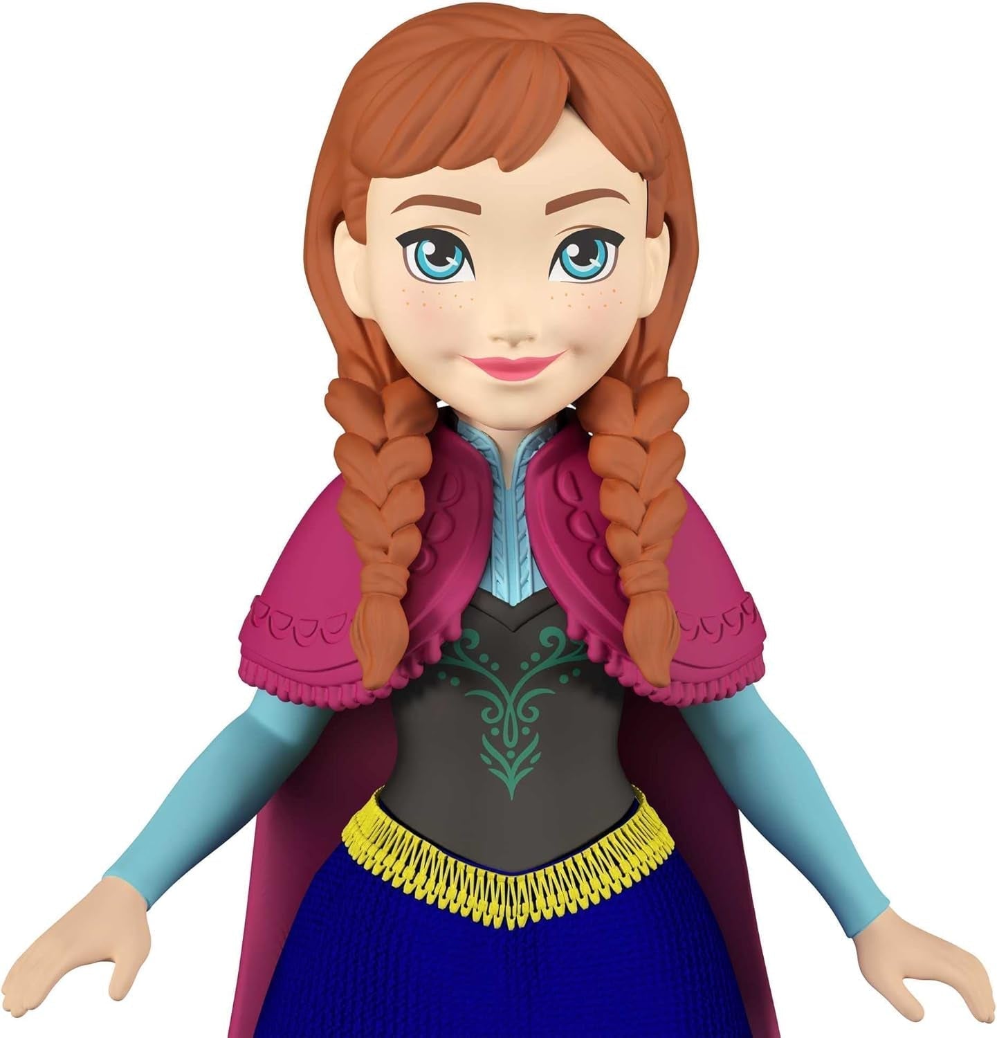 Mattel DISNEY De ijskoningin Anna & Sven pop en dierenfiguur, geïnspireerd door de geanimeerde personages, beweegbare ledematen, afneembare rok en cape, voor kinderen vanaf 3 jaar, HLX03 Naty Shop-poppen