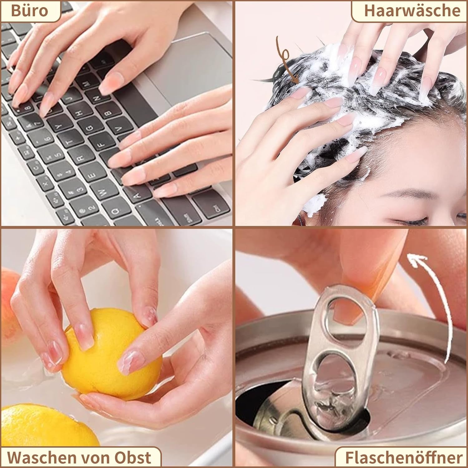 20 Jelly-nagellijmtabletten - Doorzichtige, sterke dubbelzijdige zelfklevende pads Waterdicht Herbruikbaar Druk op nagels DIY-manicureset Nagelaccessoires