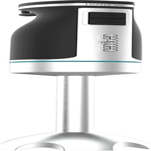 Cecotec Handmixer Powergear 1500 - Klingen Aus Titanium Beschichtung, 21 Geschwindigkeitsstufen, 1500 W, Inclusief Glas Met Deckel. (Schwarz en Edelstahl, XL) Keuken Naty Shop