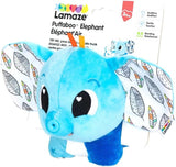 LAMAZE Olifant Puffaboo, pasgeboren speelgoed, zintuiglijk babyspeelgoed, cadeau voor nieuwe ouders, ontwikkelingsspeelgoed voor 3 maanden jongens en meisjes, L27467 Babyspeelgoed Naty Shop
