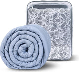 Winthome Verzwaarde deken met dekbedovertrek 150X205Cm 10,4Kg, Comfortabele Verzwaarde Deken, Anti-Stress Therapie Deken, Zware Deken voor een diepere slaap en beter herstel, Zware deken voor volwassenen (Grijs) Besuche den Winthome-Store Grijs 130X190Cm-6Kg