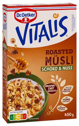 Dr. Oetker Vitalis Geroosterde Muesli met Veenbessen en Pompoenpitten: Geroosterde Muesli met Gedroogde Veenbessen, Pak van 8 (8 x 501 g)