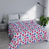 Zomerdekbed met fantasieprint, polyestervulling, Bloemblaadjes, 260X270Cm Dekbedden en dekbedden Naty Shop