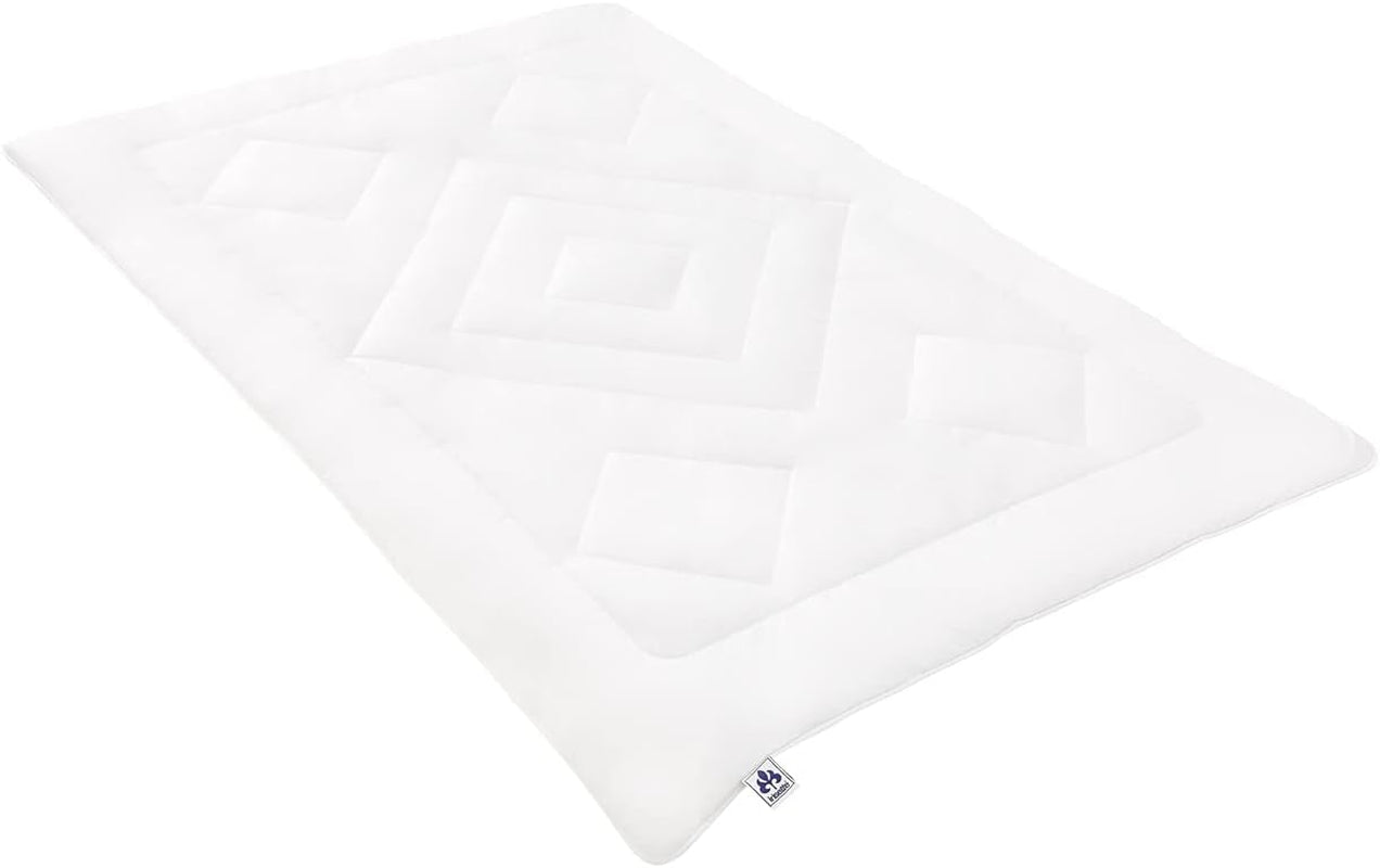Irisette Noblesse dekbed voor alle seizoenen - Made in Germany - Dekbedovertrek van puur katoen, 135 X 200 Cm, Ã-ko-Tex gecertificeerd Quilts en quilts Naty Shop Single 135 cm X 200 cm Mono
