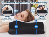 SUPA MODERN Memory Foam Kussen Zijslaper Koelkussen 60X40 Orthopedisch Achterkant Maag Nekpijn Verlichting Nekkussen Orthopedisch Cervicale Kussens Naty Shop