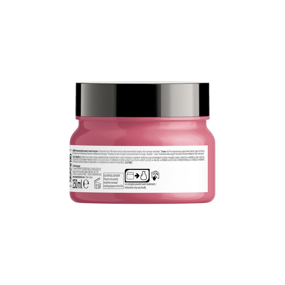 L'Oréal Professionnel Haarversterkend masker voor lang en dun haar met vulmiddel A-100 en aminozuren, Series Expert, Pro Longer Mask Haarmasker Naty Shop