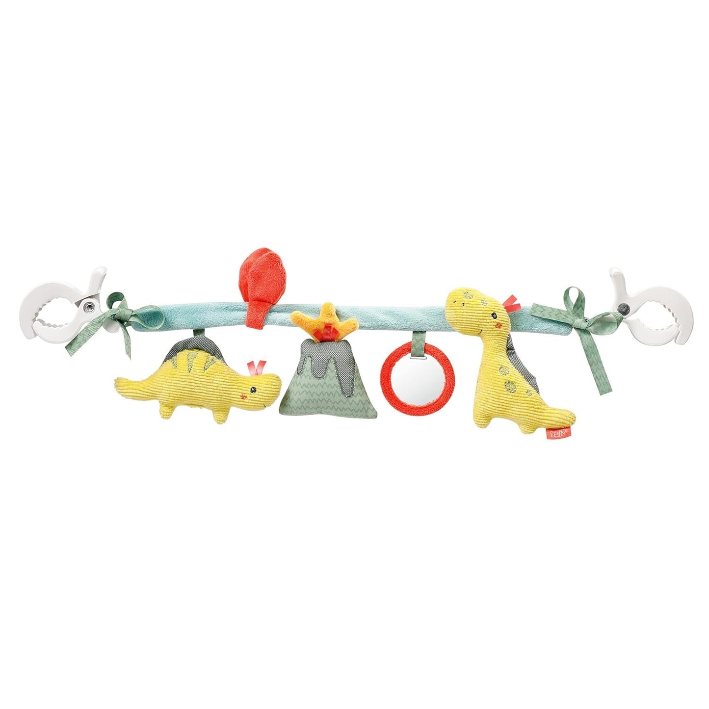 Fehn babymobielketting Panda Baby Mobile - babymobielketting met schattige figuren - flexibel hangend babyspeelgoed - kinderwagenspeelgoed voor baby's en peuters vanaf 0+ maanden Babyspeelgoed Naty Shop Happy Dino