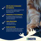 Proefpakket Bozita Tetra in saus met veel kip, houtskool en veel kip en rundvlees in gelei - 4+2-6x370g Graan- en suikervrij voer voor gesteriliseerde katten met 7,5% eiwit en 5% vet