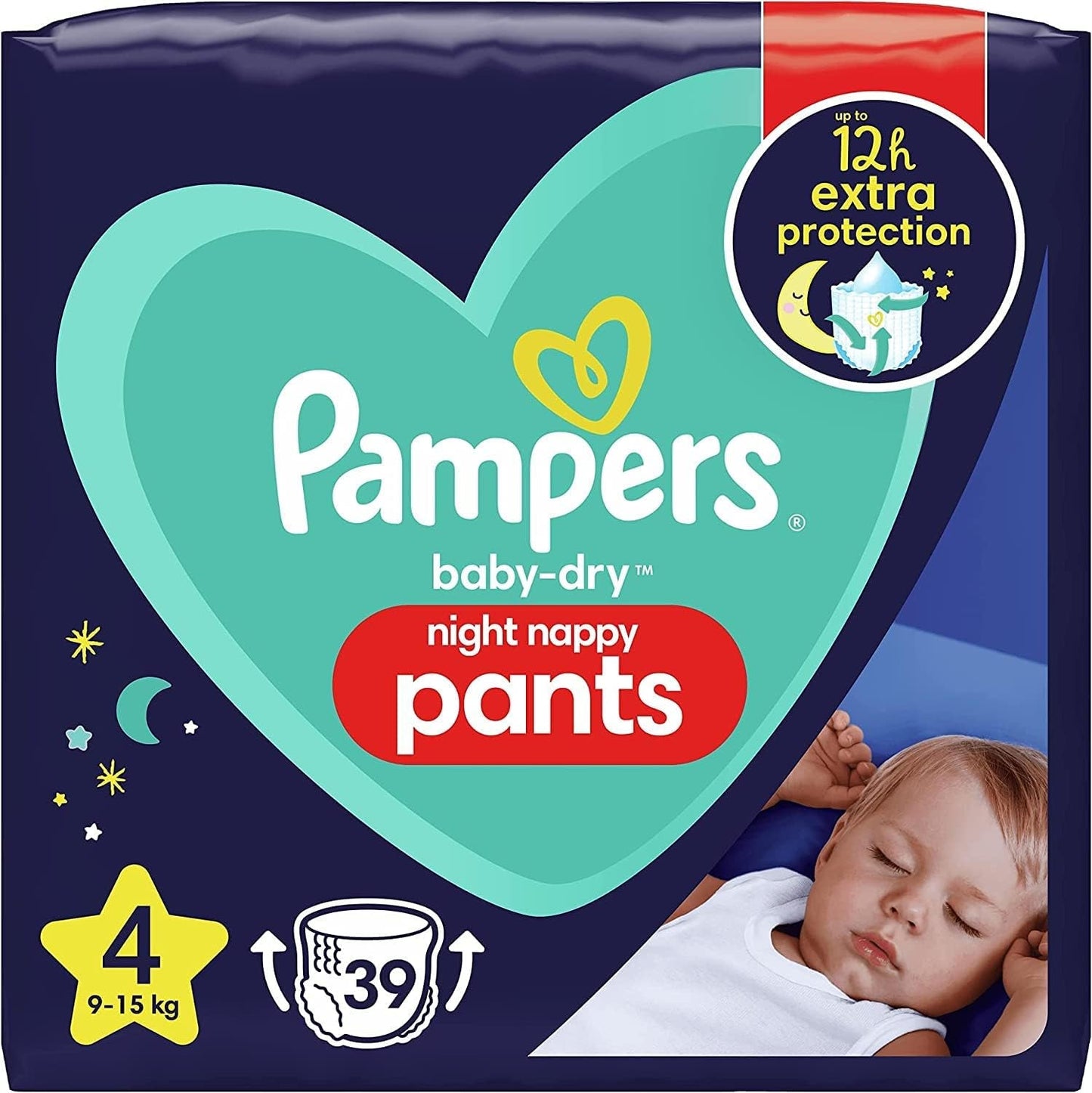 Luiers Pampers 81657566 Baby-Dry broek, wit