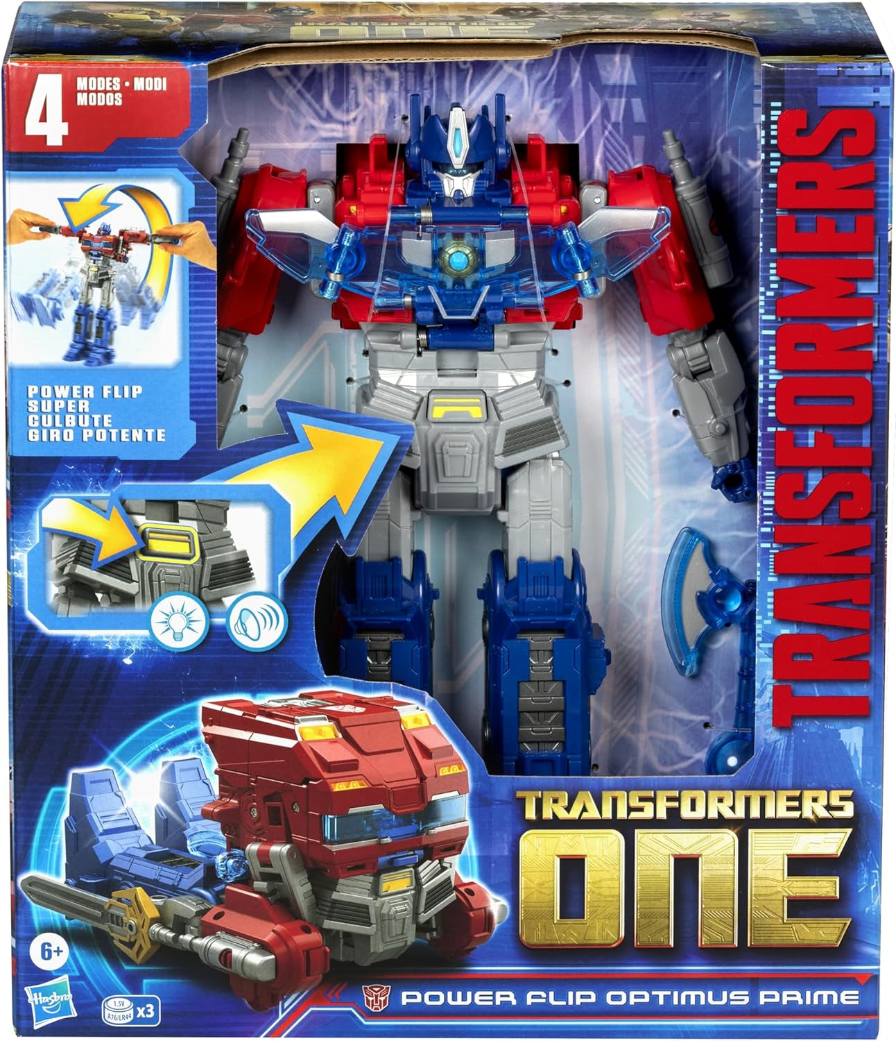 Transformers One Power Flip Optimus Prime (Orion Pax) interactief beeldje Actiefiguren Naty Shop