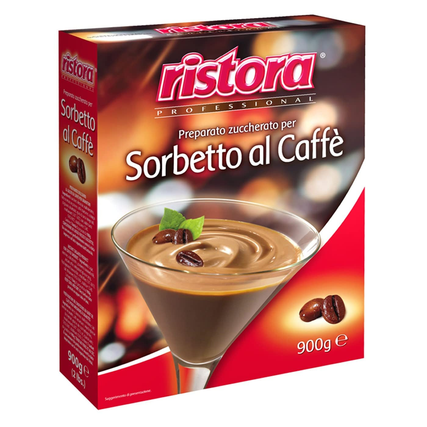 Ristora Professional Crema Sorbetto al Caffè Gezoete bereiding voor koffiesorbetcrème Glutenvrij 900g