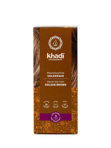 khadi GOLDBRAUN Kruidenhaarkleur Helder amber tot zacht en glanzend goudbruine haarkleur 100% natuurlijke kruidenhaarkleur Natuurlijke en veganistische gecertificeerde natuurlijke cosmetica 100 g Naty Shop Goudbruine haarverf 100 G (1 pakket) Enkel