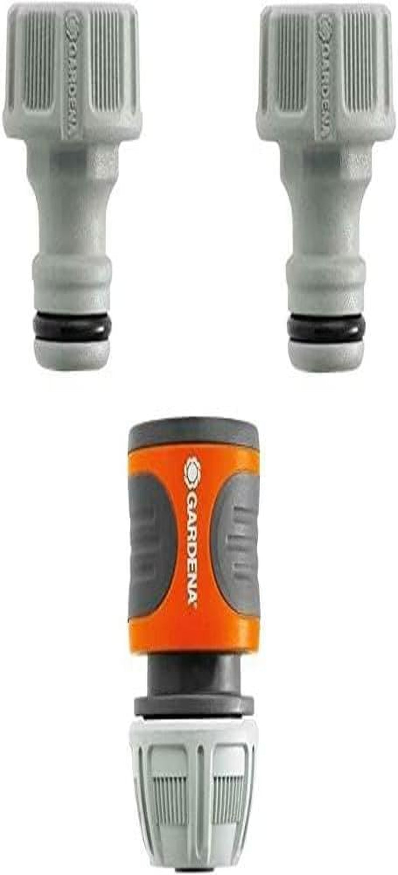 Gardena Koppelingsset: Slangkoppeling voor 13 mm (1/2 inch) en 15 mm (5/8 inch) verlenging, zelfs onder hoge waterdruk, eenvoudige montage (18283-20)