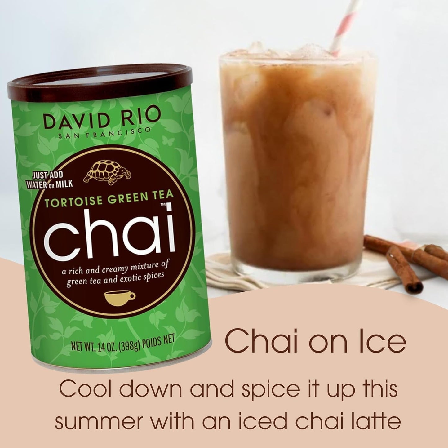 David Rio - Schildpad Groene Chai, doos (1 x 398 g)