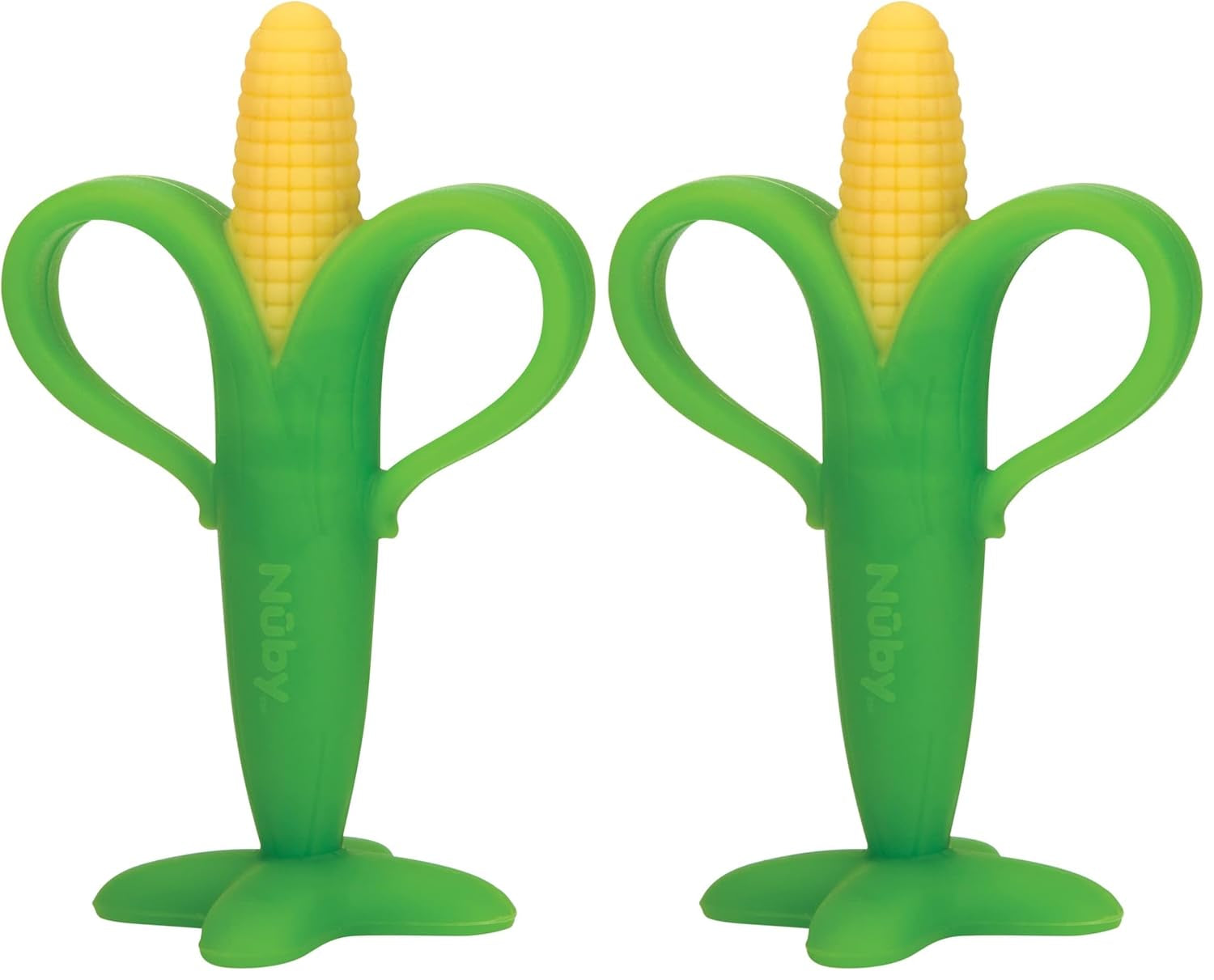 Nuby - Maïskolf Tandjeshulpmiddel - 3M+, Veelkleurig