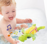 TOMY Kinderwaterspeelgoed "Plantschi de zingende schildpad" meerkleurig, hoogwaardig speelgoed voor kinderen met muziek, combineert badspeelgoed en muzikaal speelgoed, vanaf 12 maanden! Badspeeltje voor waterspelen Jucarii Bebe Naty Shop