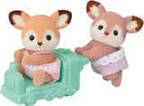 Sylvanian Families 5800 Deer Twins, speelset met dierenfiguren, bosdierenfiguren, speelgoed voor kinderen vanaf 3 jaar