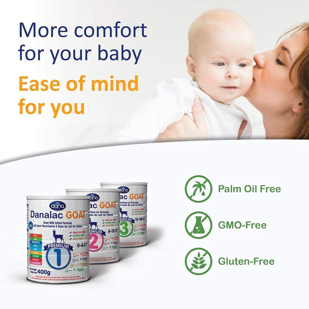 Danalac (1 stuk) Geavanceerde geitenmelkformule voor groei 800 g babymelkpoeder fase 3 voor peuters en baby's van 1-3 jaar