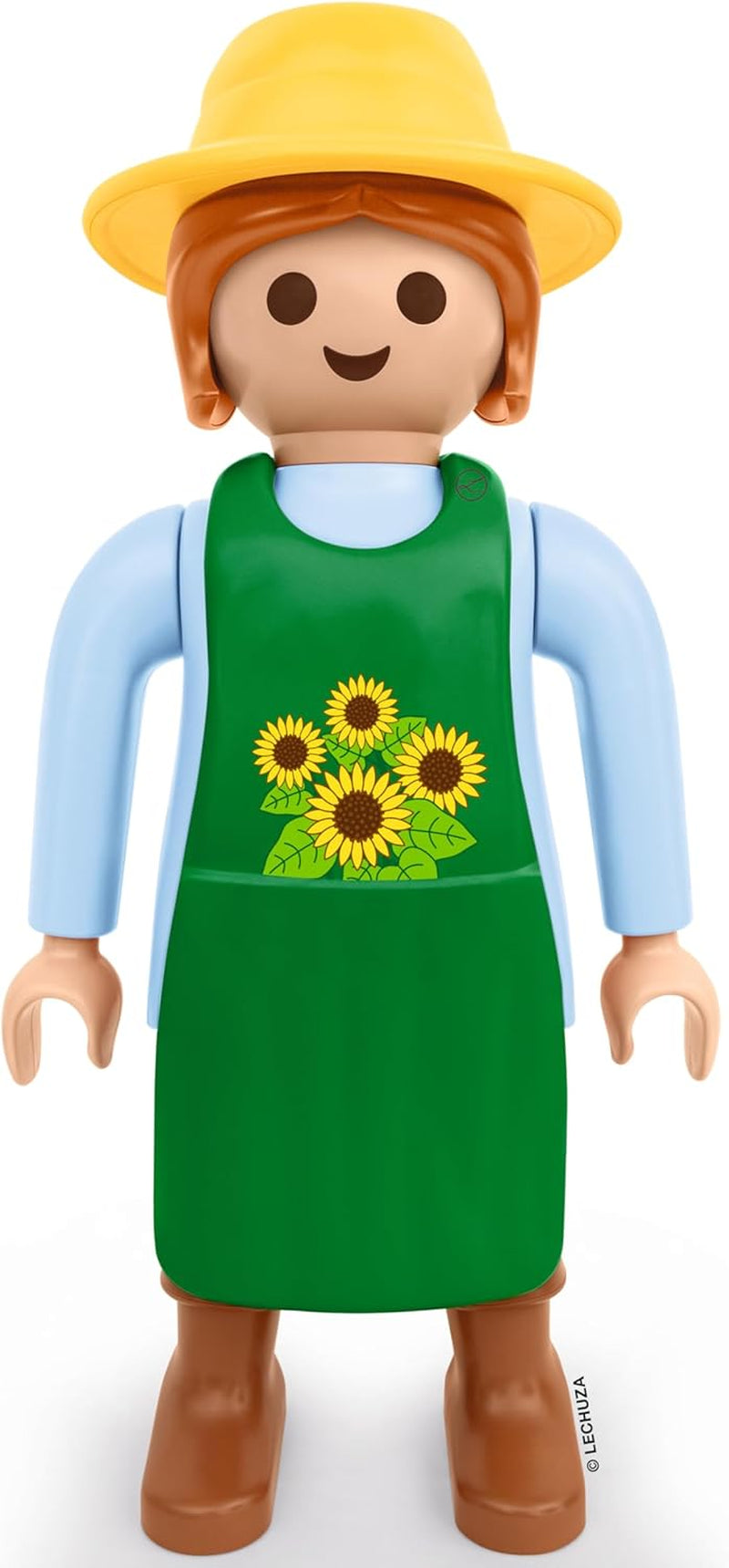 LECHUZA Tuinman 2021 - Zonnebloem (62,5 cm), Groen/Lichtblauw