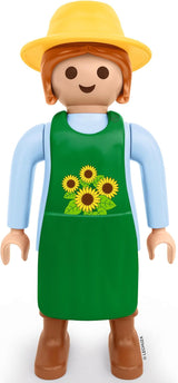 LECHUZA Tuinman 2021 - Zonnebloem (62,5 cm), Groen/Lichtblauw
