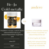 He-Ju Metallic Gold vloeibare kleurstof voor levensmiddelen 25 ml, eetbare glitter voor drankjes en eten (metallic goud, 25 ml)